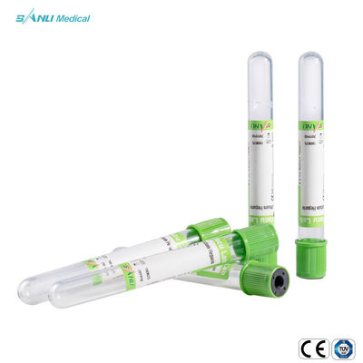 Ống lấy máu chân không dùng một lần Sodium / Lithium Heparin Gel PSGT 13 * 100mm