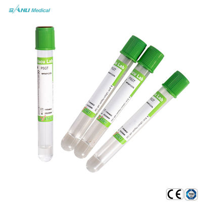 Ống hút chân không bằng gel lithium heparin màu xanh lá cây bằng nhựa để lấy máu