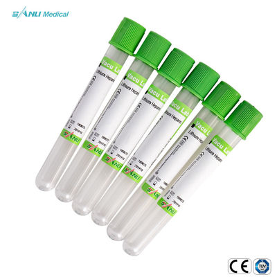 Ống thủy tinh dùng một lần Lithium Heparin 2ml màu xanh lá cây để lấy máu