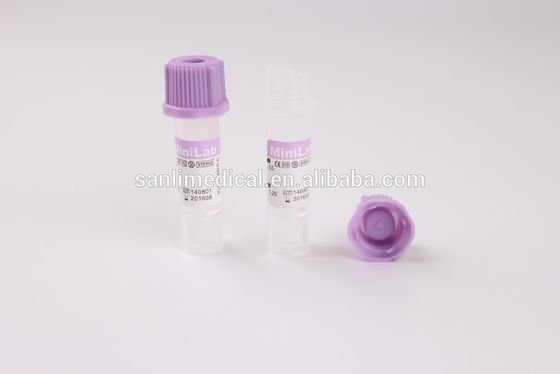 Ống lấy máu mao mạch Micro K2 EDTA Nắp cao su màu oải hương