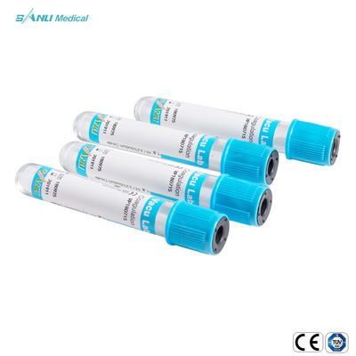 Kiểm tra đông tụ Ống thủy tinh màu xanh trên cùng với 3,2% phụ gia natri citrate