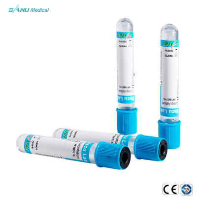 Kiểm tra đông tụ Ống thủy tinh màu xanh trên cùng với 3,2% phụ gia natri citrate