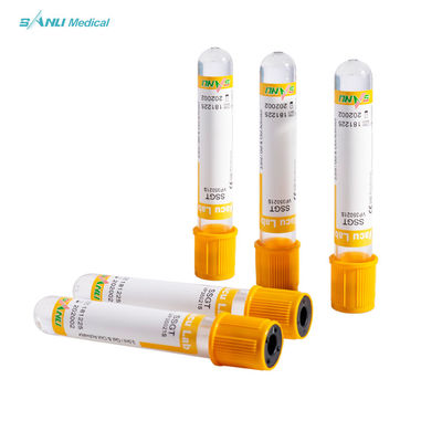 Ống lấy máu kích hoạt cục máu đông PET dùng một lần CE ISO được phê duyệt bằng gel
