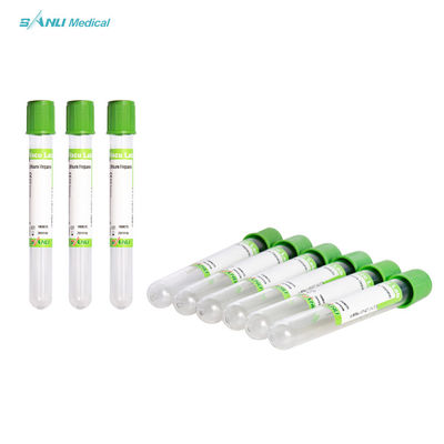 Ống thủy tinh màu xanh lá cây Lithium Heparin Sử dụng một lần CE ISO được phê duyệt để lấy máu