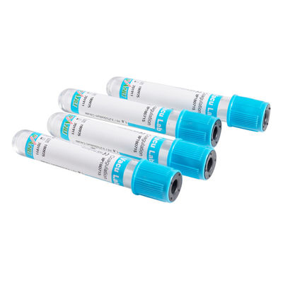 Kiểm tra đông tụ Ống thủy tinh màu xanh trên cùng với 3,2% phụ gia natri citrate