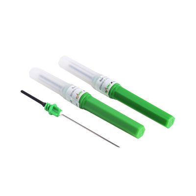 Kim lấy mẫu máu chân không 21G 1 inch Green Ethylene Oxide Tiệt trùng