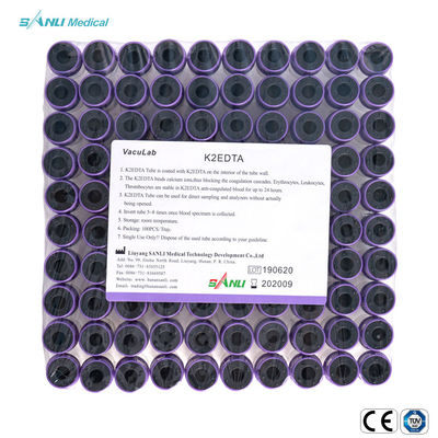 100 cái Khay Oải hương Đầu ống máu vô trùng 6ml EDTA Ống máu toàn phần