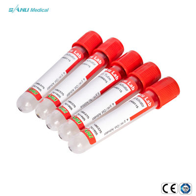 Ống lấy máu thủy tinh trơn chân không Không có phụ gia ISO được phê duyệt