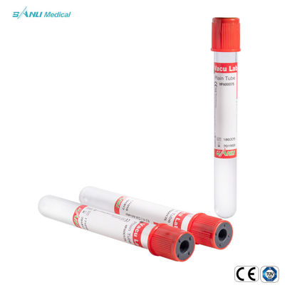 Ống lấy máu thủy tinh trơn chân không Không có phụ gia ISO được phê duyệt