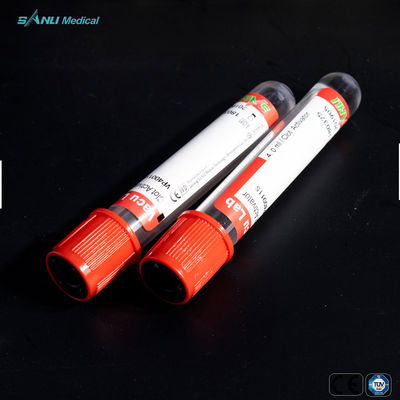 Ống lấy máu thủy tinh 3ml đầu màu đỏ Ống kích hoạt khe hút chân không