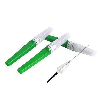 Kim lấy máu 11/4 &quot;Hồi tưởng Chân không Màu xanh lá cây 21G 0.8x31mm