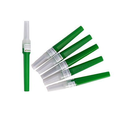 Kim lấy máu 11/4 &quot;Hồi tưởng Chân không Màu xanh lá cây 21G 0.8x31mm