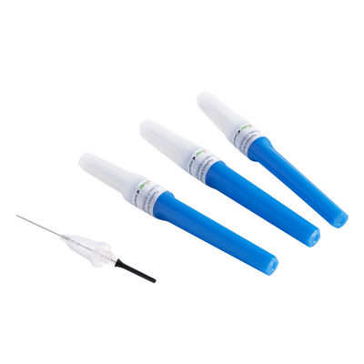 Hồi tưởng lấy máu Kim hút chân không 23G 3/4 '' 0,6x19mm Màu xanh lam