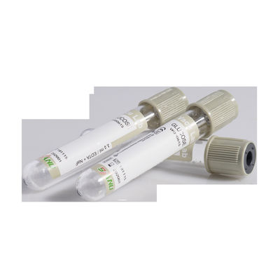 Ống lấy máu chân không Glucose Đầu PET màu xám để xác định đường huyết