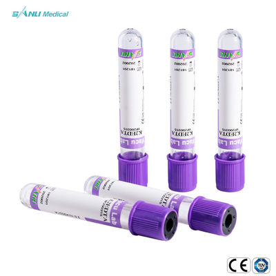 Ống lấy máu bằng nhựa màu oải hương được CE phê duyệt EDTA K2 với GEL