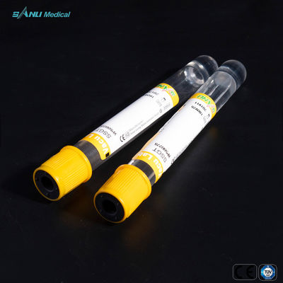 Ống lấy máu bằng nhựa 4ml Ống SST màu vàng trên cùng để xác định huyết thanh