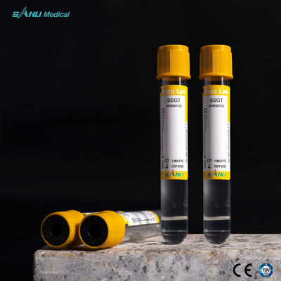 Ống lấy máu bằng nhựa SSGT Gel và ống kích hoạt khe để tách huyết thanh