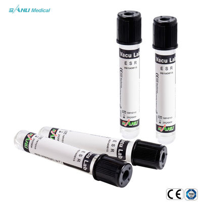 Ống tốc độ lắng Erythrocyte đầu đen 13x75mm 1,6ml vô trùng