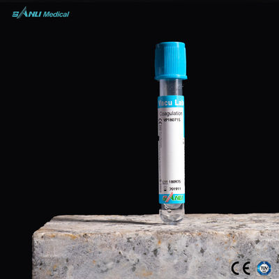 1,8ml Ống đông tụ màu xanh lam Thủy tinh 3.2% Phụ gia Natri Citrate 13x75mm