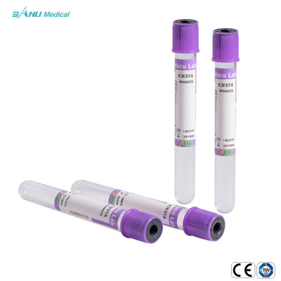Ống lấy máu bằng thủy tinh được CE phê duyệt EDTA K3 13x75mm để xác định huyết học