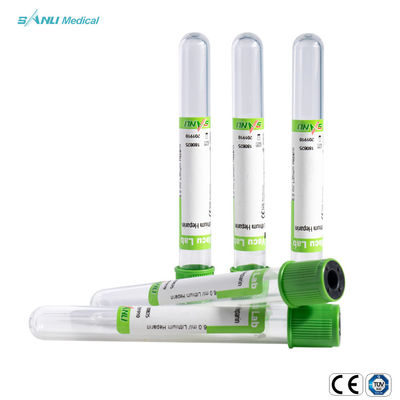 Ống thủy tinh Lithium Heparin 2ml màu xanh lá cây để lấy máu