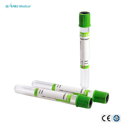 Ống thủy tinh Lithium Heparin 2ml màu xanh lá cây để lấy máu