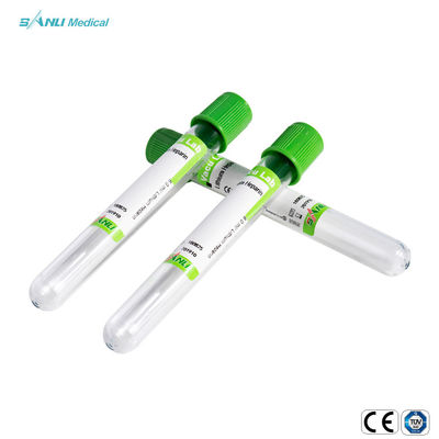 Ống thủy tinh Lithium Heparin 2ml màu xanh lá cây để lấy máu