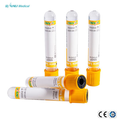 Phụ gia gel Clot SSGT Ống lấy máu chân không 5-9ml IVD 16x100mm