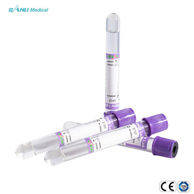 ISO9001 EDTA Ống chân không 2ml 3ml Vật liệu PET để kiểm tra y tế
