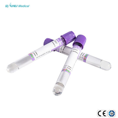 ISO9001 EDTA Ống chân không 2ml 3ml Vật liệu PET để kiểm tra y tế