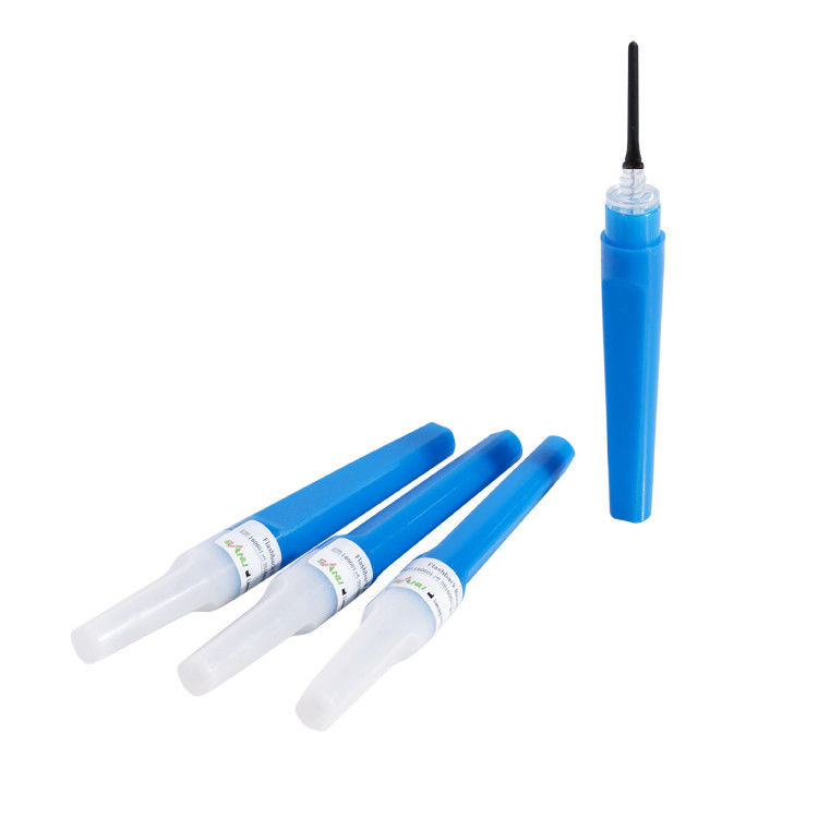 Hồi tưởng lấy máu Kim hút chân không 23G 3/4 '' 0,6x19mm Màu xanh lam