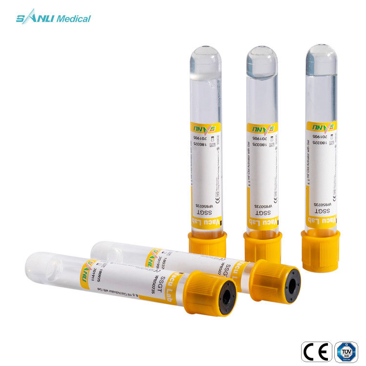 Ống lấy máu bằng nhựa SSGT Gel và ống kích hoạt khe để tách huyết thanh