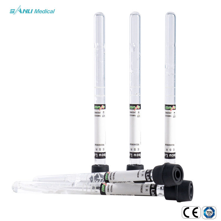 CE 3.8% Natri Citrate ESR Ống lấy máu 1.6ml Thủy tinh chân không dùng một lần